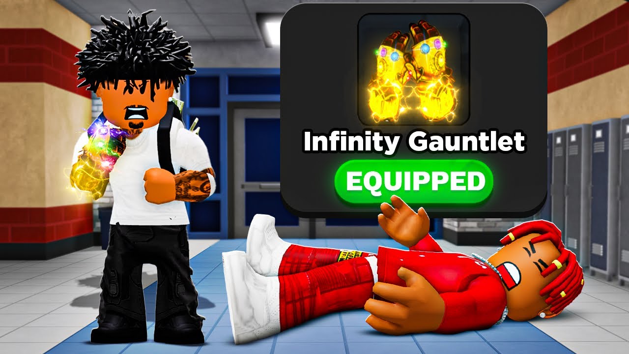 I Unlocked The Most Dangerous Gloves in Roblox Fight in a School..😳