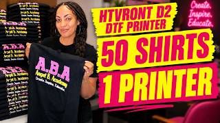 Can a Desktop DTF Printer Actually Run a Craft Business? | HTVRONT D2 DTF Printer Unboxing & Set up!