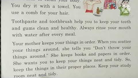 Class 2 M. Sc ln 8 Keeping Clean