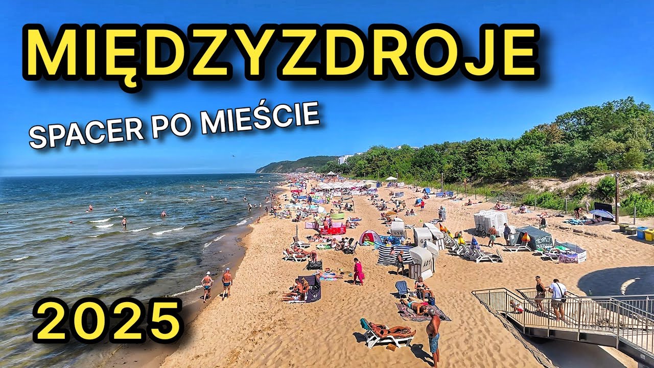Międzyzdroje 2025 – Spacer od molo do Alei Gwiazd | Promenada, miasto, wakacje nad morzem