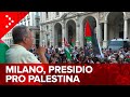 LIVE Milano, manifestazione pro Palestina alla Loggia dei Mercanti: diretta video