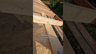 🌲 Баня часть 5. Стропильная система. #стропильнаясистема #стропила #баняизбруса #баня #клееныйбрус