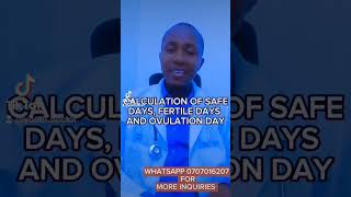 safe days, ovulation day and fertile days. watch full video on my videos.         doctor ovulation