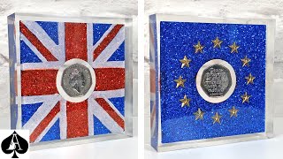 Commemorative Coin in Epoxy Resin with Glitter Flag Designs by resinAce 17,387 views 4 years ago 10 minutes, 2 seconds