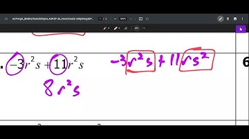 Adding, Subtracting, Multiplying Monomials - Unit 2.6