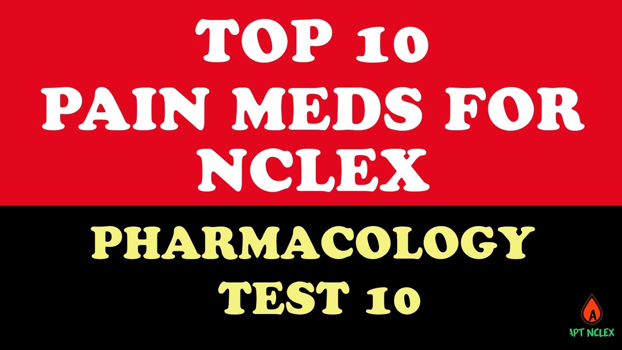 NCLEX Pharmacology Practice Test 10: Pain & Inflammation Meds Questions & Nursing Review