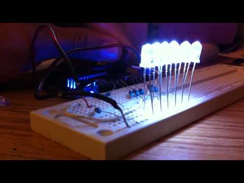 Arduino uno button and leds fade @withcheesepls