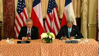 Secretary Kerry and Chilean Foreign Minister Munoz Sign a Memorandum of Understanding