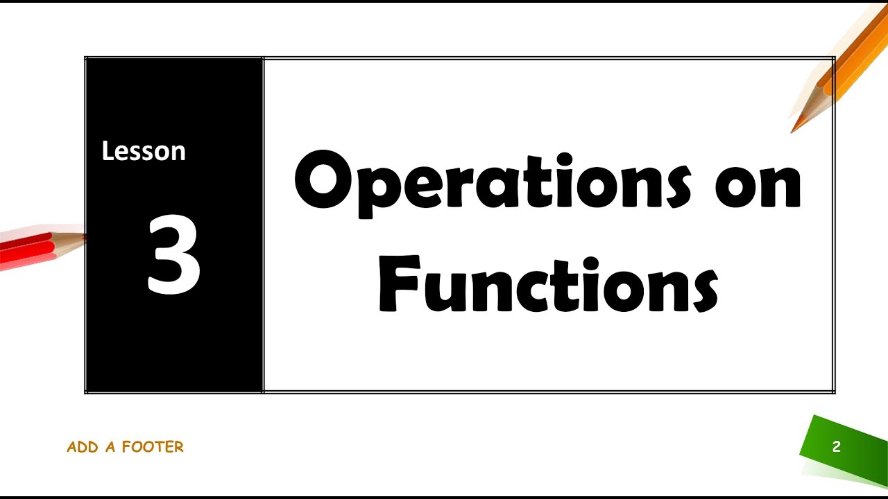 Operations on functions - YouTube
