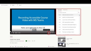 Captioning an MS Stream Video