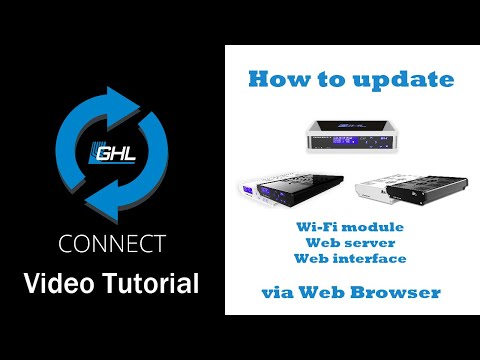 WiFi module and web interface update via web browser