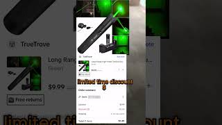 High-Power Green Laser Pointer with Star Cap & Adjustable Focus