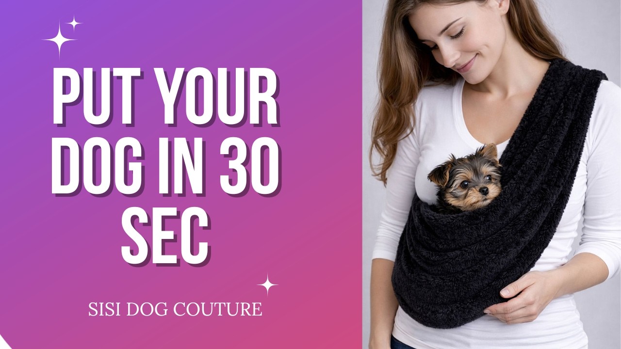 How to Wear a Dog Sling Carrier Step by Step | Small Dog & Chihuahua Tutorial