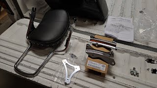 Harley Davidson 4 - Point Docking Hardware Kit and Sissy Bar Install