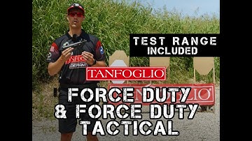 Tanfoglio FORCE DUTY & FORCE DUTY TACTICAL - Gun presentation and shooting range test - ENG Language