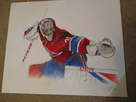 how to draw a nhl goalie