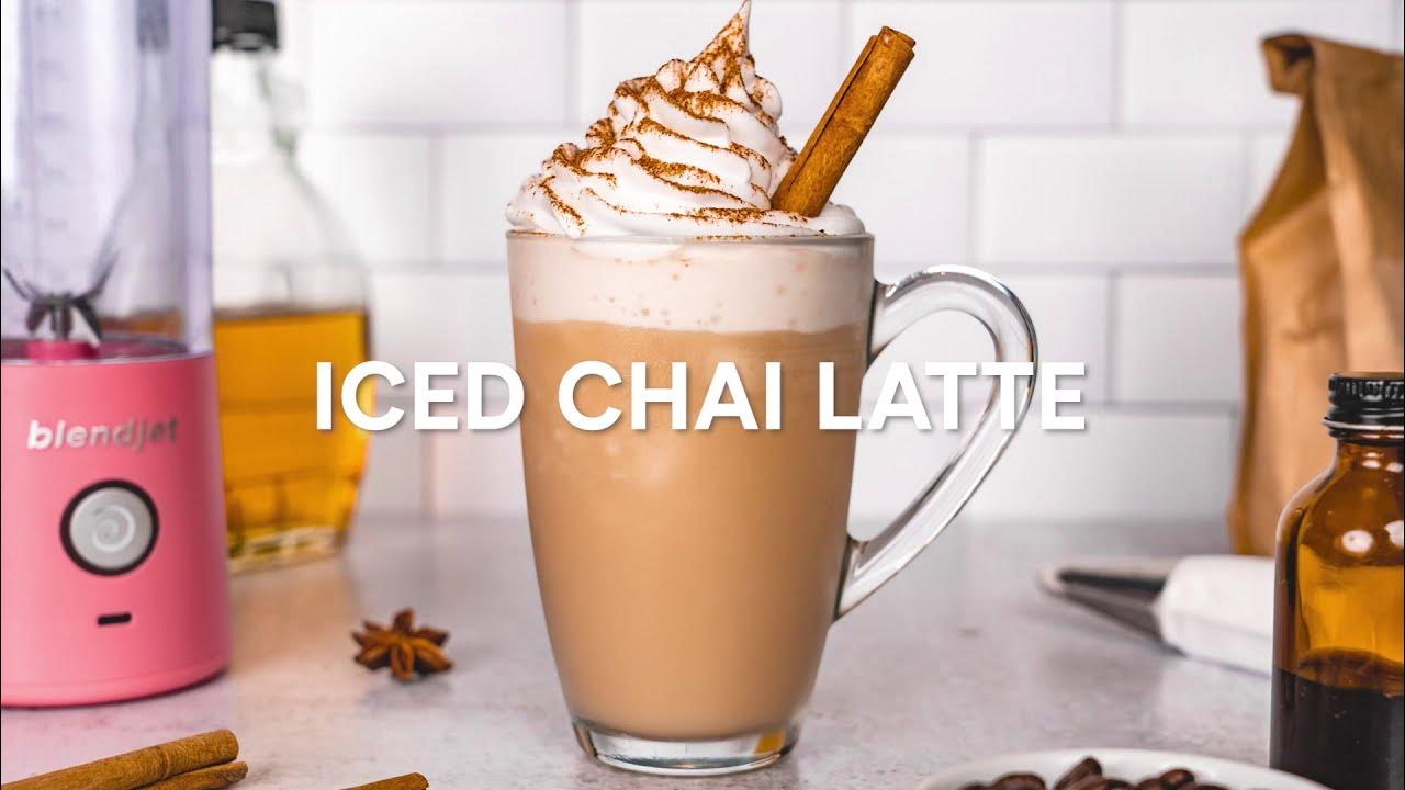Blended Iced Chai Latte BlendJet Recipe YouTube