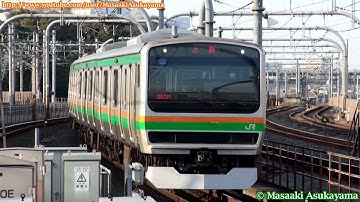 [Full HD] JR East Series E231-1000 U501 @ Akabane [February 3, 2013]