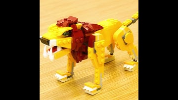 LEGO 31112 Wild Lion 3 in 1 stop motion #shorts