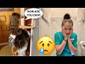 Crying With The DOOR Locked To See How My Kids REACT *Cute Reaction*