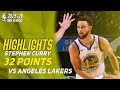 Stephen Curry Full Highlights Vs Angeles Lakers  - 32  points - (18/10/2019)