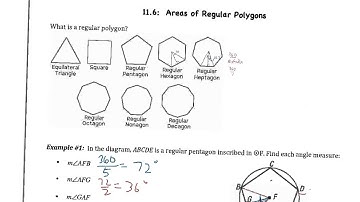 11-6 Area of Regular Polygons