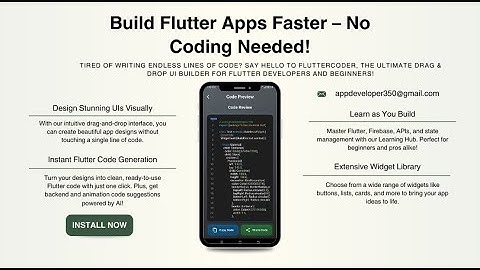 Build Flutter Apps Faster – No Coding Needed