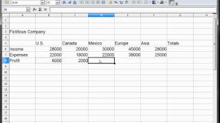 2 - LibreOffice-Calc, OpenOffice-Calc, Excel Tutorial -- Fictitious Company