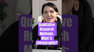 Qualitative Research Methods, Ethnography explained! #qualitative