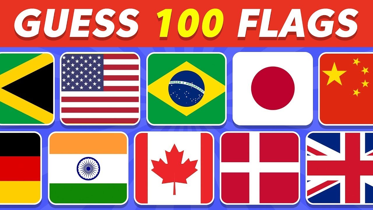 Guess the Flags | 100 Flags Quiz | 2024