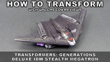 How to transform DELUXE IDW MEGATRON from Transformers: Generations | Wallas Toy Reviews