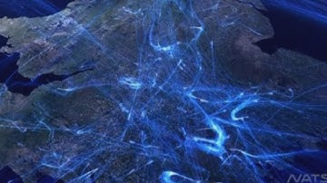 Awesome animation of flight paths above Europe