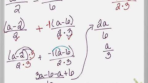 math 131 ch 3 section 4.3 add/subtract fractions