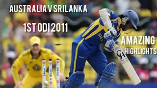 Amazing Highlights | Australia V Sri Lanka | 1st ODI 2011 | Full Highlights screenshot 5