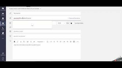 Créer un lien pour une réunion Teams