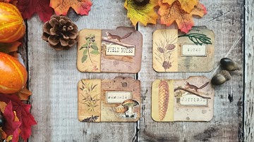 Mini File Folders - Embellishments & Ephemera - Woodland Wonders - Part 31 - Junk Journal