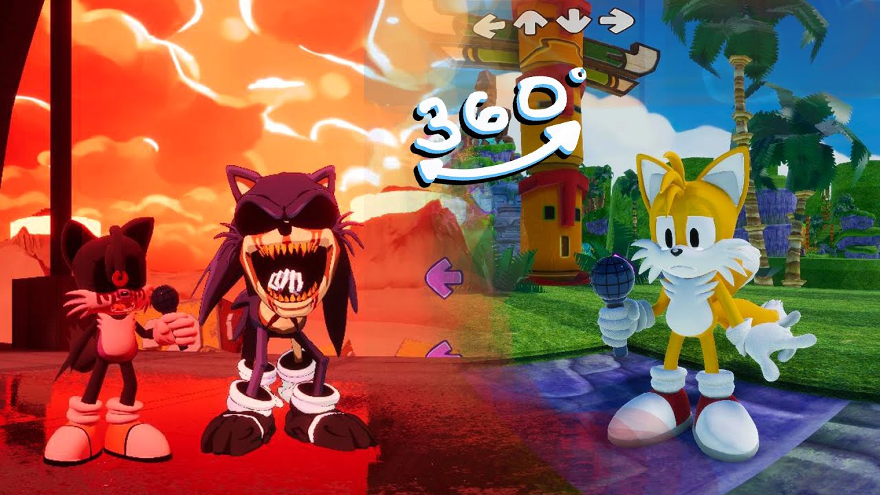 Sonic.EXE and Tails 360° Gameover Screen Compilation Friday
