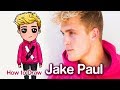 How to Draw Jake Paul | Famous Youtuber