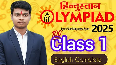 Hindustan Olympiad 2025 Class 1 🔥 English by @AyushConnection 👑 King of Hindustan Olympiad