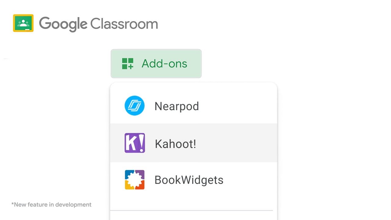 Google Classroom  Google for Education features Kahoot!