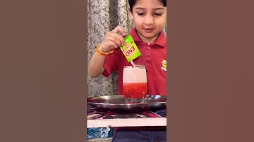 Eno & Vinegar Volcano eruption 🌋 #experiment  #shorts