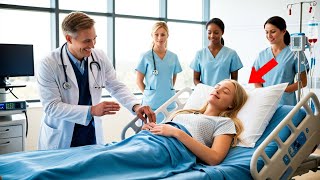 Young doctor changes bandage on comatose millionaire - Amazingly, she wakes up and...
