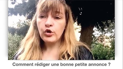 * 20 Comment rédiger une bonne petite annonce ?