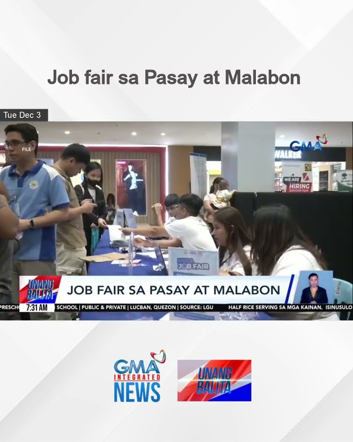 Job fair sa Pasay at Malabon | Unang Balita