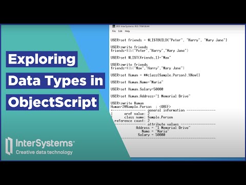 ObjectScript Data Types