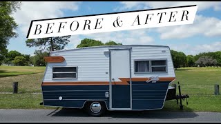 Vintage camper renovation rebuild finale !