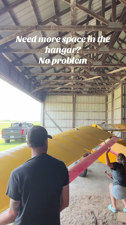 Best feature about the Kitfox! Folding wings #aviation #kitfox #generalaviation