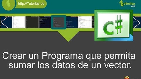 arrays – visualStudio c# (suma datos vector)