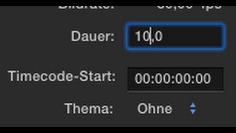 Apple Motion project Change duration