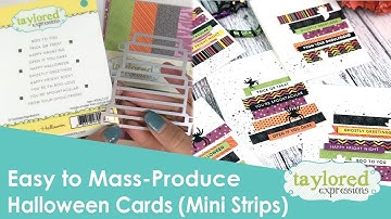 Quick, Easy to Mass-Produce Halloween Cards (Mini Strips)